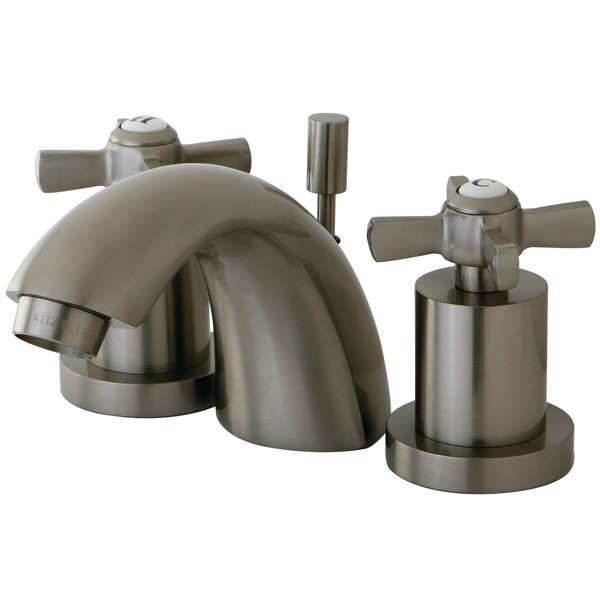 Kingston Brass Mini-Widespread Bathroom Faucet, Brushed Nickel KS2958ZX